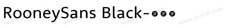 RooneySans Black字体转换